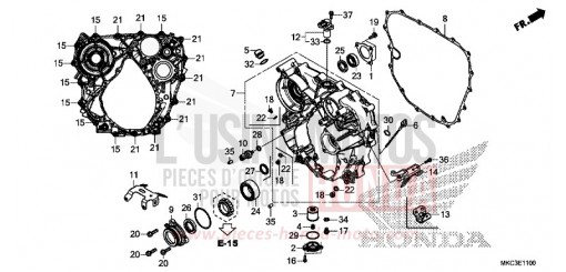 REAR CRANKCASE GL1800DAJ de 2018